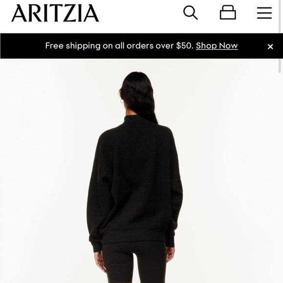 Tna Cozy Fleece Mega Mock Sweatshirt - Picture 5 of 8